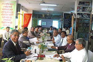 A glimpse of Seminar on `The Role of Private Universities in Higher Education of Bangladesh’ organized by The University Campus. Founder, Chairman, VC and Govt. Officials from different universities are present at the seminar. (2006)